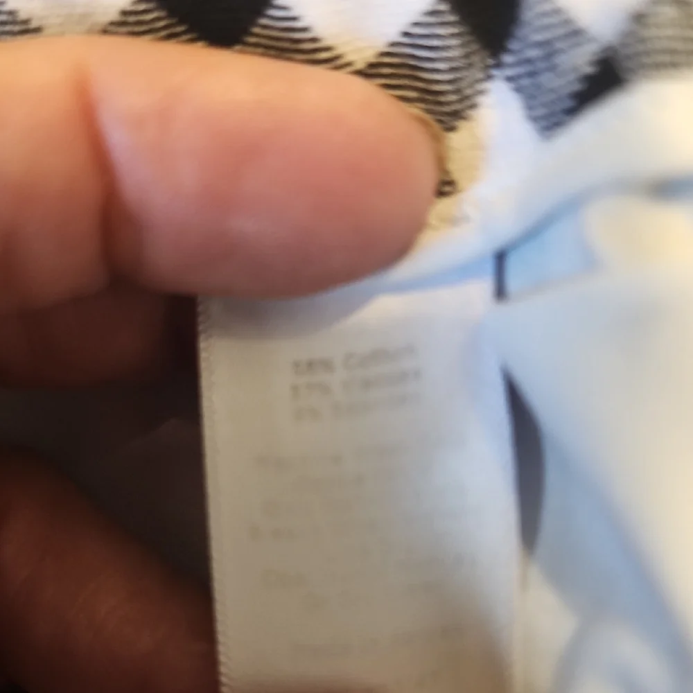 Talbots Black and White Checkered Cropped Pants - Picture 12 of 13